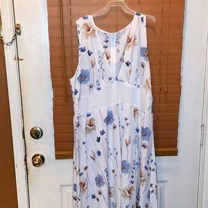 BNWOT LONG FLORAL PRINT DRESS